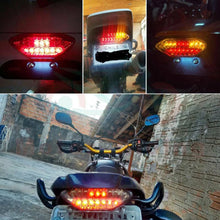 Load image into Gallery viewer, Universal Motorcycle LED Turn Signals Brake Integrated License Tail Plate Light