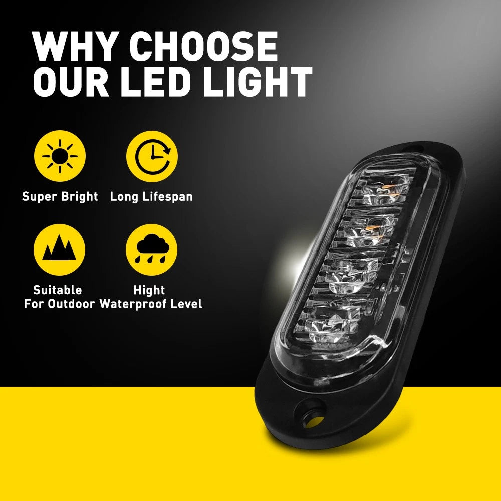 10x LED Clearance Lights Side Marker Lamp UTE Trailer Truck Caravan Lorry Boat