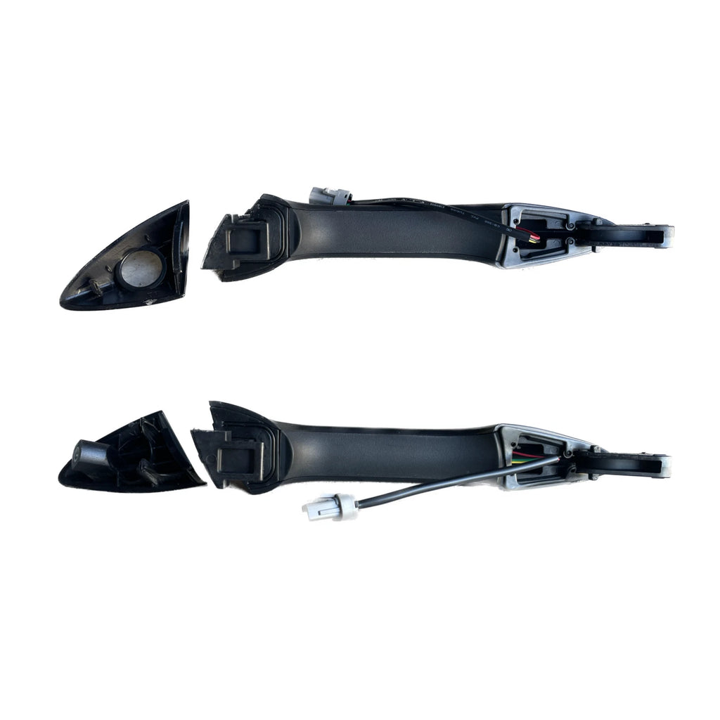 Door Handle Outer for Hyundai Elantra 11-15 Set of 2 Black FRONT LEFT+RIGHT