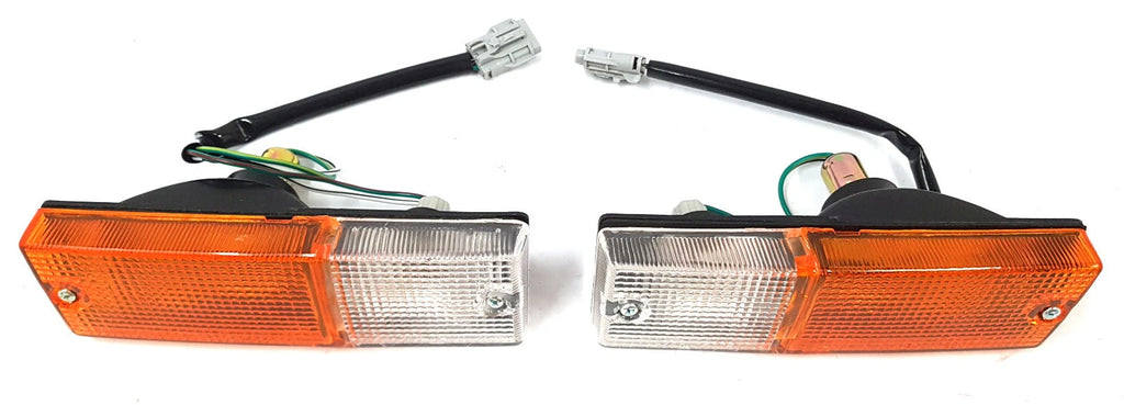 *NEW* BUMPER BAR BULLBAR INDICATOR BLINKER LIGHT LAMP (170mm x 55mm) PAIR: LH+RH