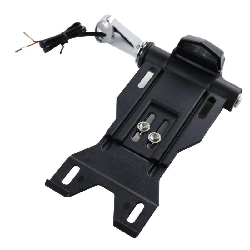 Side Mount Number Plate Holder w/LED Light for Harley Sportster 883 1200 48 04+