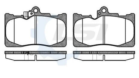 Front Brake Pads and Disc Rotors for Lexus GS300 GRS190R 05-12
