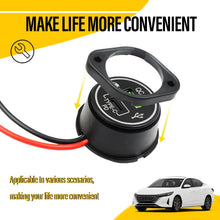 Load image into Gallery viewer, 12-24v TYPE C + QC 3.0A USB LED Surface Mount Panel 12v Outlet Power Socket 12v