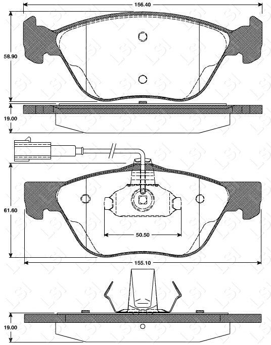 Genuine Roadhouse European Brake Pads Front [ 0589 32 ]