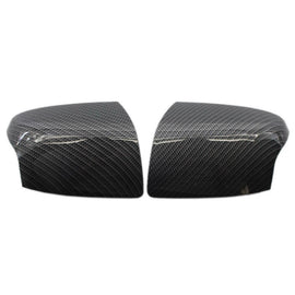 2PCS Black Carbon Pattern Reversing Mirror Cover for Ford-Focus Mk2 2005-2008 ST