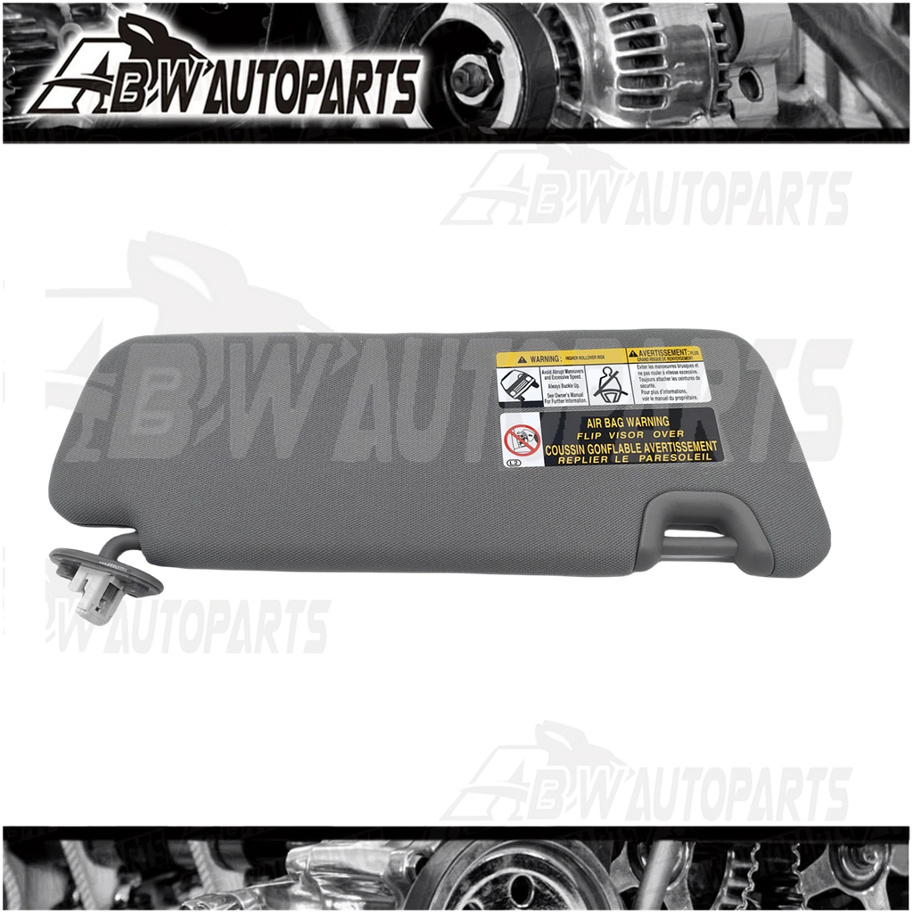 For Toyota Kluger 2014-2019 Sun Visor Left W/ Vanity Light Gray Passenger Side