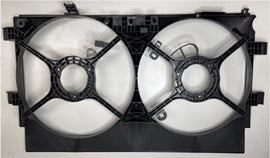 Cooling Dual Fan Shroud for Mitsubishi Lancer CF/CG/CH/CJ 02-17, ASX XA/XB/XC/XD