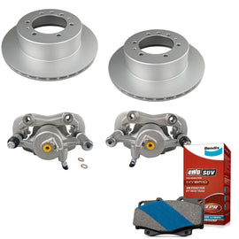 Bendix Rear Brake Pads + Rotors for Nissan Patrol GQ Y60, Ford Maverick DA Y60,