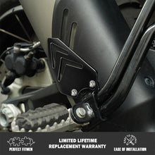Load image into Gallery viewer, 2X CNC Billet Aluminum Passenger Heel Guards Matt For Ducati DesertX 2022+ Black