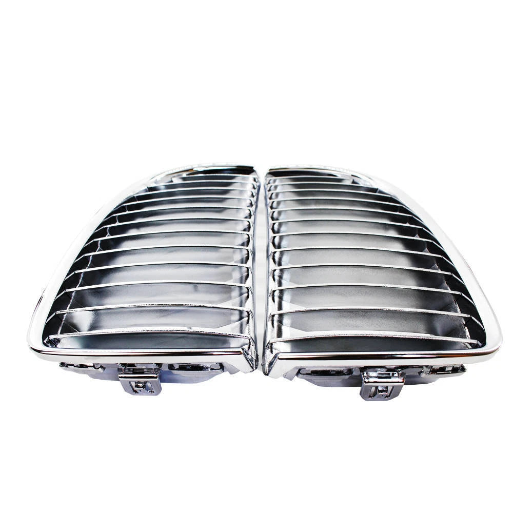 Chrome ABS Front Kidney Grille Grill For BMW E90 2005-08 E91 06-08 Pre-facelift