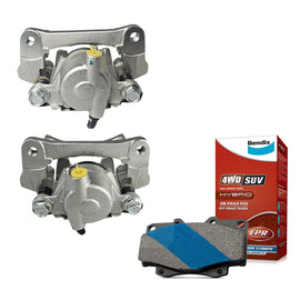 2 x Rear Disc Calipers with Brake Pad for Toyota Landcruiser VDJ79 HZJ75 HZJ80