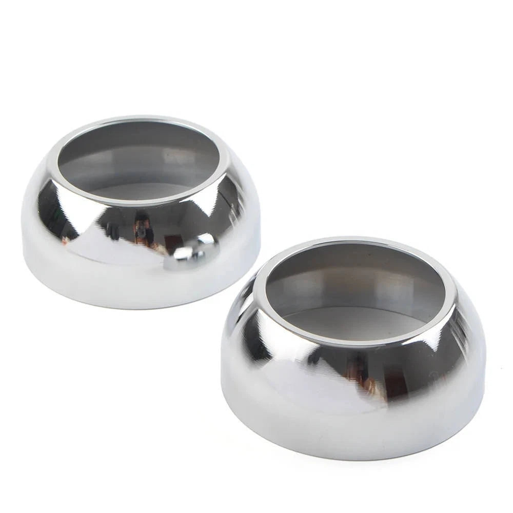 Chrome CNC Front Fork Boot Cap Covers 39mm For Harley Sportster Dyna FXR Pair ST