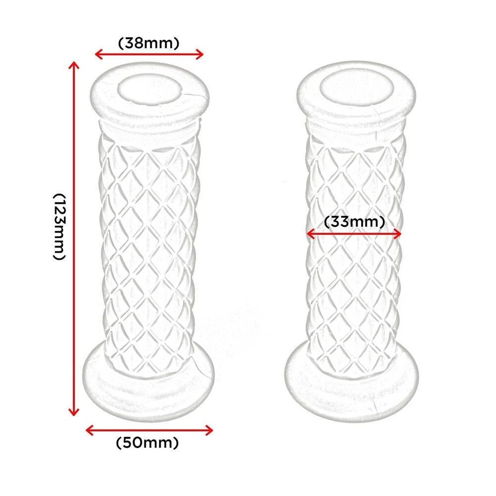 Motorcycle 7/8"Handlebar Hand Grip Brown for Harley Cafe Racer Bobber Custom ST