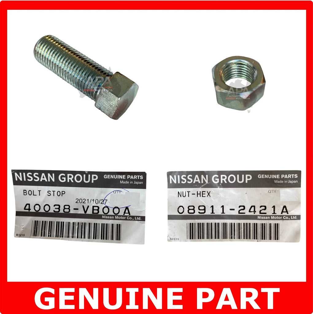 GENUINE Nissan Patrol GU Y61 Steering Lock Stop Stopper Bolt & Nut Kit