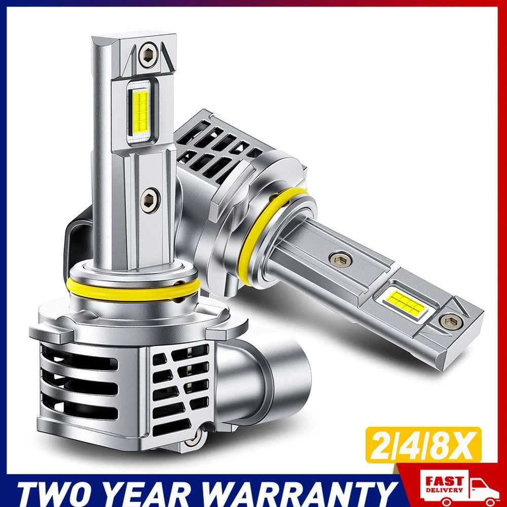 AUXITO 2/4/8x HB3 9005 50W 12V White 6000K Car Headlight Lamp Globes Bulbs LED