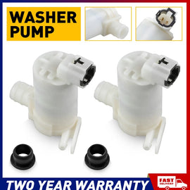 2x Windscreen Washer Pump Wiper Motor Front for Nissan Patrol GU Y61 1997- 04 A