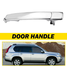 1X Rear LH / RH Hand Outer Door Handle (Chrome) For Nissan XTrail T31 2007~2013