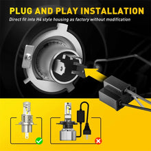 Load image into Gallery viewer, AUXITO 9003 H4 Headlight Globe Light LED 6500K Hi Low Beam Replacement White A