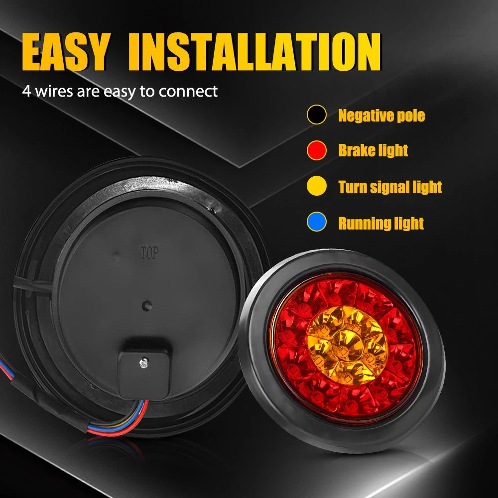 LED TRAILER TAIL LIGHTS TRUCK CARAVAN UTE BOAT LIGHT SCREW Waterproof IP67 Stop