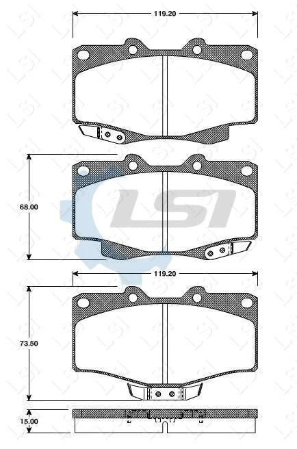 Front Heavy Duty Brake Pads and Disc Rotors Set for LANDCRUISER 70 HZJ FZJ 90-99