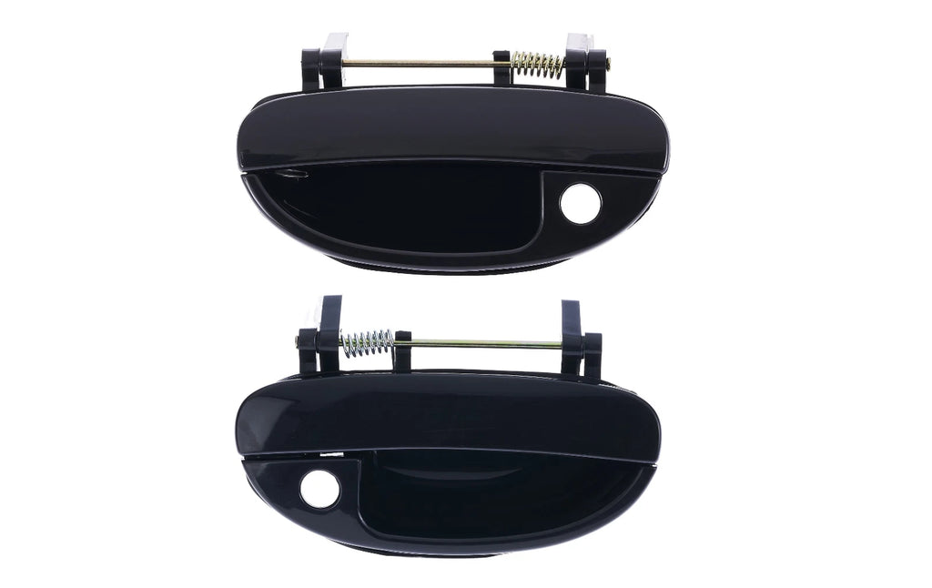 2pcs Front LH+RH Smooth Black Outer Door Handle for Daewoo Nubira 97-03