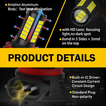 Load image into Gallery viewer, AUXITO H8 H9 H11 LED Fog Light Headlight Globes Bulb H/Low Kit Beam Amber White.