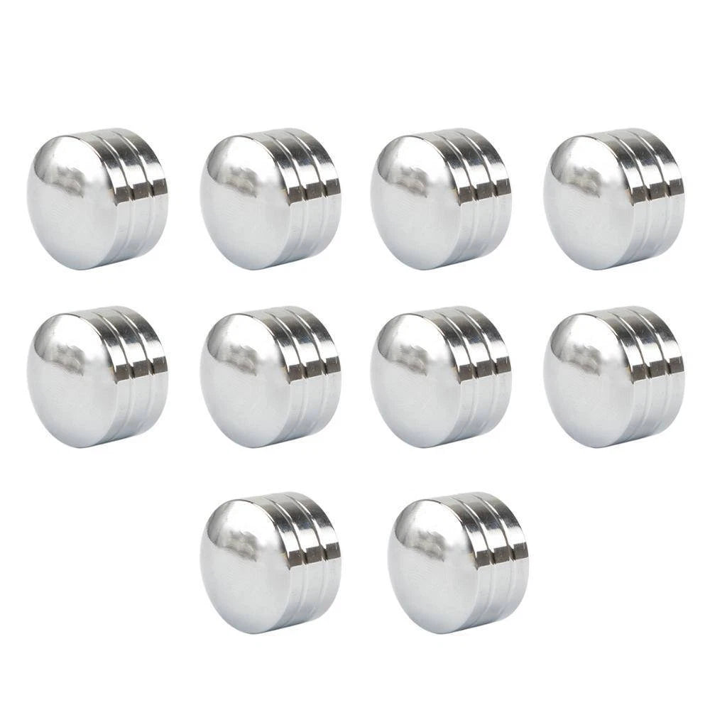 Chrome Motorcycle 11.5mm Inner Schrauben Bolt Topper Caps Cover For Harley XL883