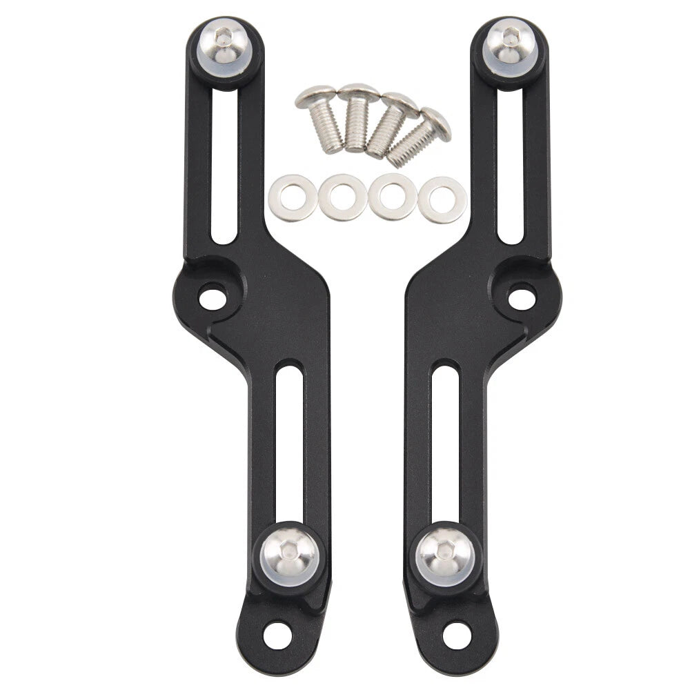 Black Aluminum Windshield Windscreen Adjusters Kit for Honda CB500X 2017-2020 ST