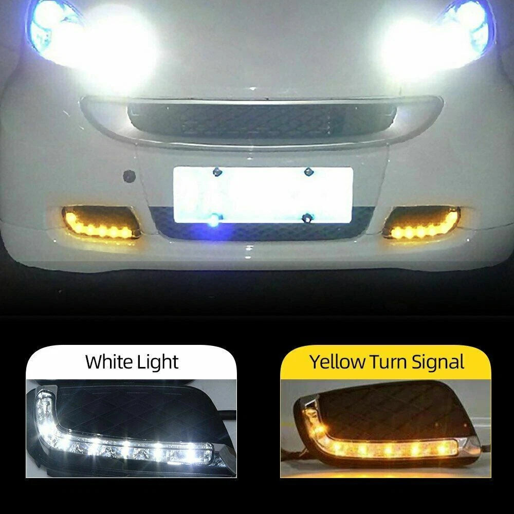 LED Daytime Running Light DRL Turn Signal Light For Benz Smart Fortwo 2008-11 ST