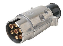 Load image into Gallery viewer, Trailer Caravan Camper 7 Pin Large Round Metal Plug ADR Approved TP7MLB