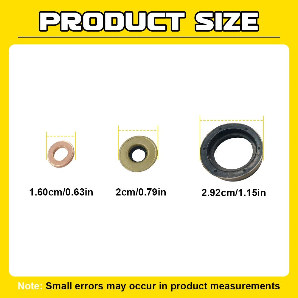 8x For Ford PK Ranger 2.5/3.0 Diesel Cylinder Head Injector Seal and Washer Kit