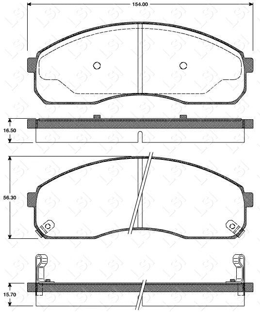 Genuine Roadhouse European Brake Pads Front [ 0821 12 ] DB1489