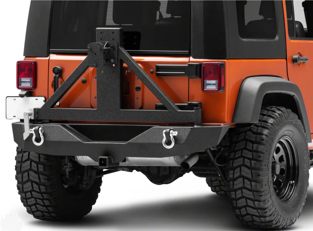 *NEW* HEAVY DUTY REAR BAR W/ SPARE WHEEL CARRIER fit JEEP WRANGLER KJ 2007- 2018