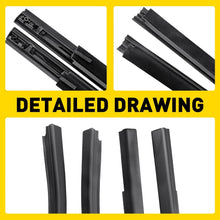 Load image into Gallery viewer, 4X Outer Window Seals Moulding / Weather Strip 4 Doors FOR FORD RANGER 2012-21