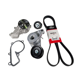 Drive Belt Idler Tensioner & Water Pump Kit For i30 G4NB Sportage G4NA w/o AC