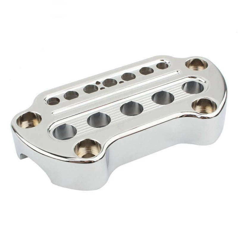 Chrome Front Indicator Handlebar Clamp Cover For Harley Sportster for Dyna 06+