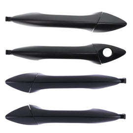 Door Handle Outer for Hyundai Elantra MD 11-20 Set of 4 Black FRONT REAR LH+RH