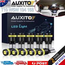 Load image into Gallery viewer, 10x Canbus White 194 168 T10 LED Car Side Wedge Parker Light Globe Bulbs Globes