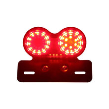Load image into Gallery viewer, 12V License Plate LED Brake Tail Turn Signal Light For Bobber Cafe Racer Chopper