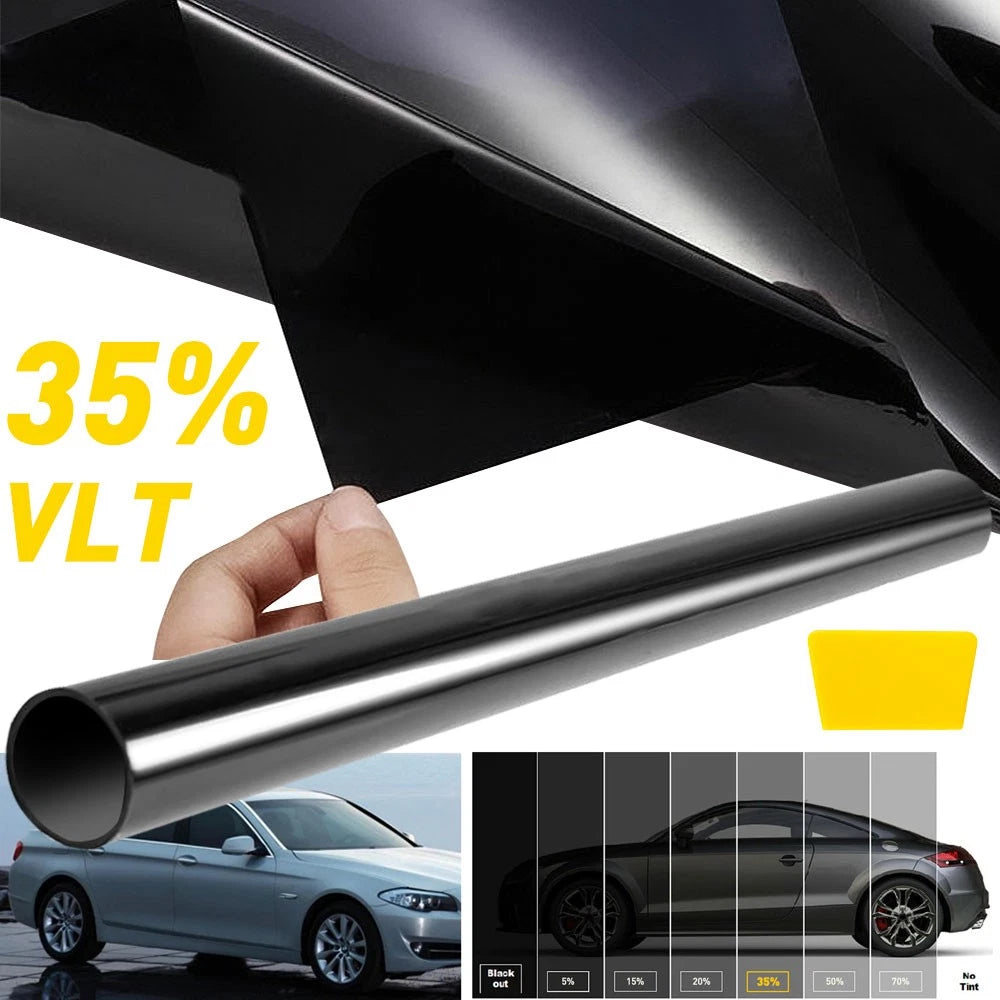 35% VLT WINDOW TINT FILM CAR VAN HOME BUS TINTING SUPER DARK 50cm x3M UNIVERASL