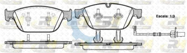 Front Cross Drilled Discs + Brake Pads + Sensor for Audi SQ5 8R 14-17 380mm