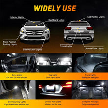 Load image into Gallery viewer, 2 Pcs T10 194 LED Car Wedge Side Parking Light Tail Globe Bulbs 6500K 12V White