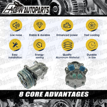 Load image into Gallery viewer, A/C AC Compressor Sanden 508 &amp; Mounting Bracket For Small Block Chevy/Ford/GM AU