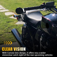 Load image into Gallery viewer, 2X 7/8" Folding Bar End Motorcycle Side Mirrors For Street bikes Sports bikes