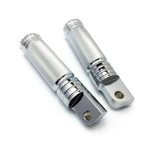 Load image into Gallery viewer, Silver Aluminum Foot Pegs Footrest for Harley Touring Sportster Dyna V-Rod ST