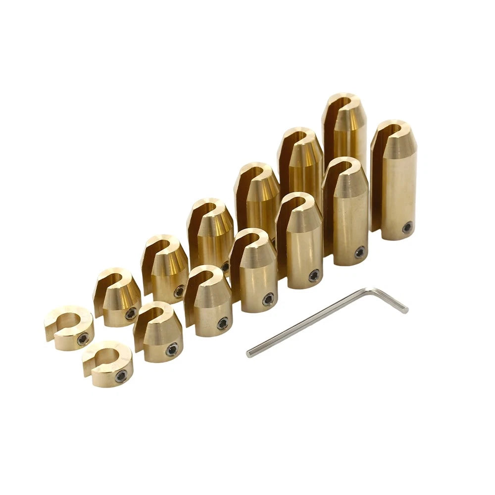 Universal Packed 14 Brass Motorcycle Wheel Spoke Balance Weights Set Refill Kit.