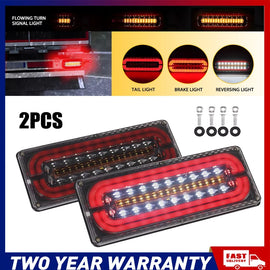 8X Sequential tail lights LED Stop Tail Lights Kit Boat Truck Lamp 33CM A