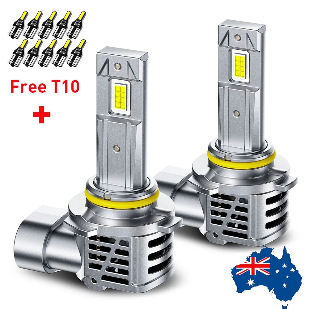 AUXITO 2x 9005 HB3 LED Headlight Bulbs High Beam Super Bright White High Power