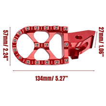 Load image into Gallery viewer, MX Wide Fat Footpegs Foot Pegs For Surron Sur-Ron n Ultra Bee Electric Bike Red