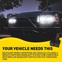 Load image into Gallery viewer, H4 LED Headlight Wiring Harness Relay Harness Kit for 9003 H6054 H5054 6014 6052